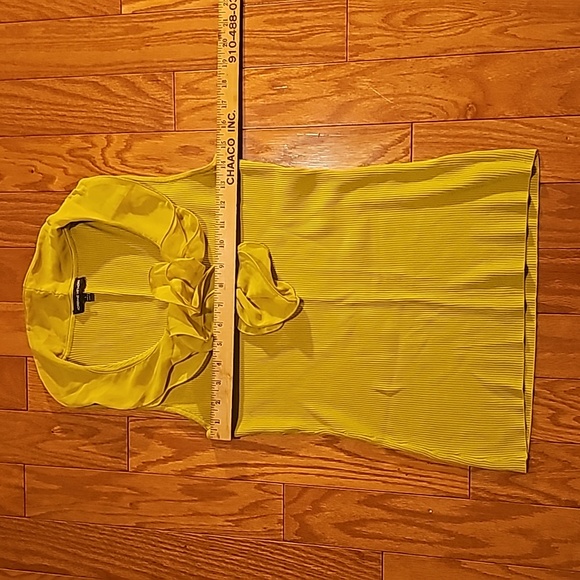 Womens ADRIENNE VITTADINI Sleeveless Sweater. Lime Green. Size Large. - Picture 2 of 8